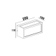 RECTANGLE LUMINAIRE E27 18W IP54 RAL7016M HI5702GDS