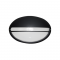WALL LAMP OVAL 21.5cm WITH COVER BLACK RAL C0026 HI5073BMS