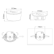 NON-MAINTAINED EMERGENCY LED LUMINAIRE IP20 1.2W 3HRS 150LM 6000K 230V AC, WITH TEST BUTTON LYR160