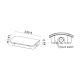 MAINTAINED/NON MAINTAINED EMERGENCY LED IP65 4.5W/1.1W (EP) 3HRS 150LM 6000K 230V AC, WITH TEST BUTTON BEN160