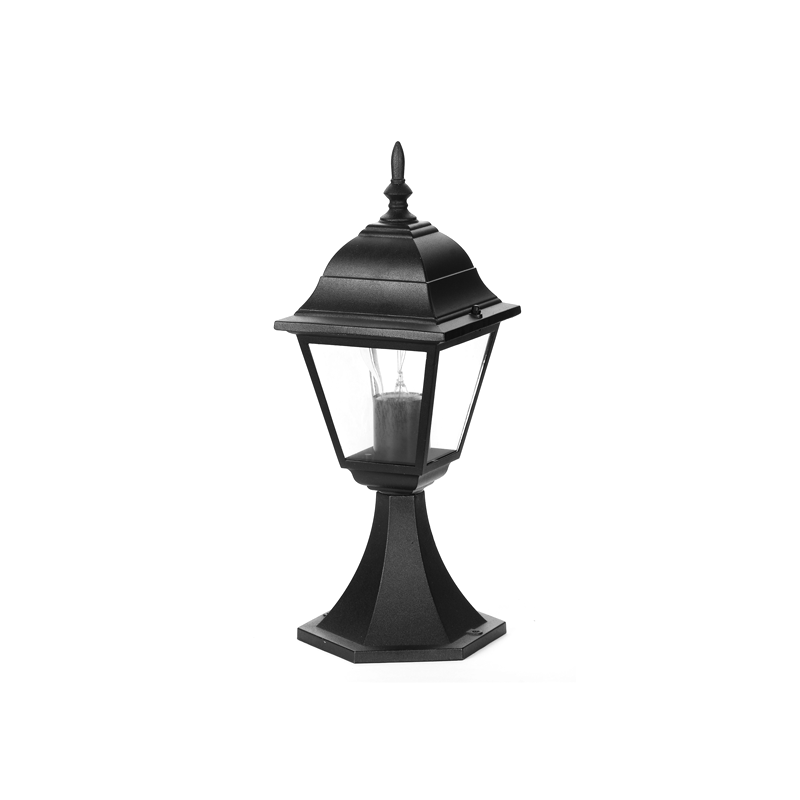 GARDEN LIGHT ΙΡ44 Ε27 60W BLACK RAL C0026 HI6043BMS