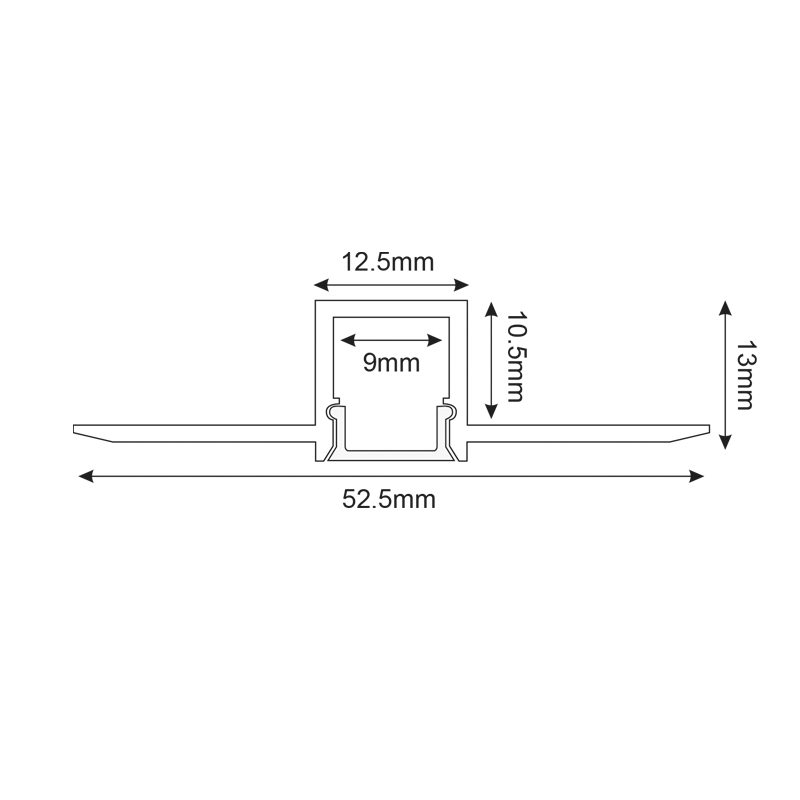 FLEXIBLE TRIMLESS ALUMINUM PROFILE P121FL WITH SILICON OPAL DIFFUSER 2m/pc P121FL FLEXIBLE TRIMLESS ALUMINUM PROFILE P121FL WITH SILICON OPAL DIFFUSER 2m/pc P121FL
