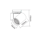 ΑΜΜΩΔΕΣ ΛΕΥΚΟ LED ΣΠΟΤ ΡΑΓΑΣ 20W 4000K 1-PHASE 38° 2400LM 230V AC Ra80 5YRS LISOR2040W2N