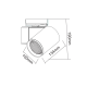 ΑΜΜΩΔΕΣ ΛΕΥΚΟ LED ΣΠΟΤ ΡΑΓΑΣ 40W 4000K 1-PHASE 38° 4400LM 230V AC Ra80 5YRS LISOR4040W2N