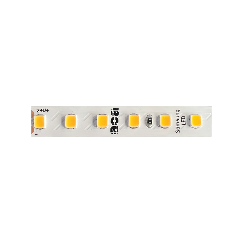 SAMSUNG LED STRIP 5M 7.7W/M 1280LM/M 24V DC IP20 3000K Ra80 8mm 5YRS 24778030