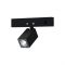 MINI BLACK SQUARE MAGNETIC SPOT 24V DC 1W 3000K 80LM 24° RA90 5 YRS 12*22(38)ΜΜ THUBE130BS