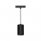 MINI BLACK MAGNETIC PENDANT LUMINAIRE 24V DC 5W 4000K 540LM 38° RA90 5 YRS Φ35,5*55(1000)ΜΜ THUBEP540B