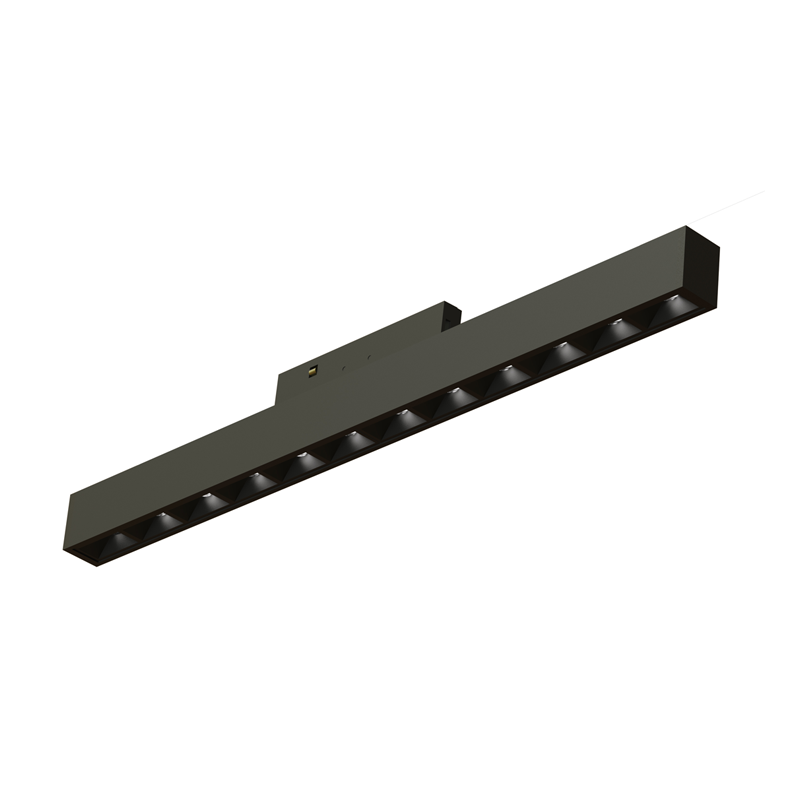 MINI BLACK MAGNETIC LUMINAIRE 24V DC 10W 3000K 490LM 36° RA90 5 YRS L196MM TMEYE1030B