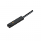 BLACK ELECTRICAL FEEDER FOR MINI MAGNETIC TRACK 24V DC WITH 2M WIRE TMF2MB