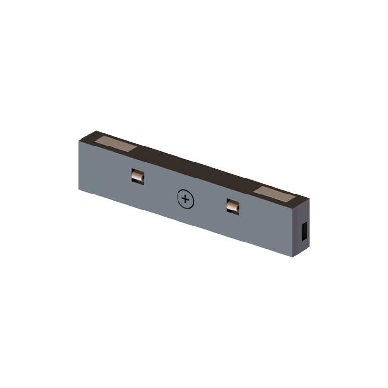 BLACK STRAIGHT ELECTRICAL CONNECTOR FOR MINI MAGNETIC TRACK 24V DC TMSCB