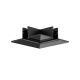 BLACK 90° CORNER FOR MINI MAGNETIC TRIMLESS TMT*MB TMT90B