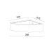 GYPSUM CORNER WALL LIGHT NATURAL 215Χ215 2ΧG9 CORNER G8577WC