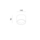 GYPSUM ROUND CEILING LIGHT NATURAL 110*80 GENI 1*GX5 G96011