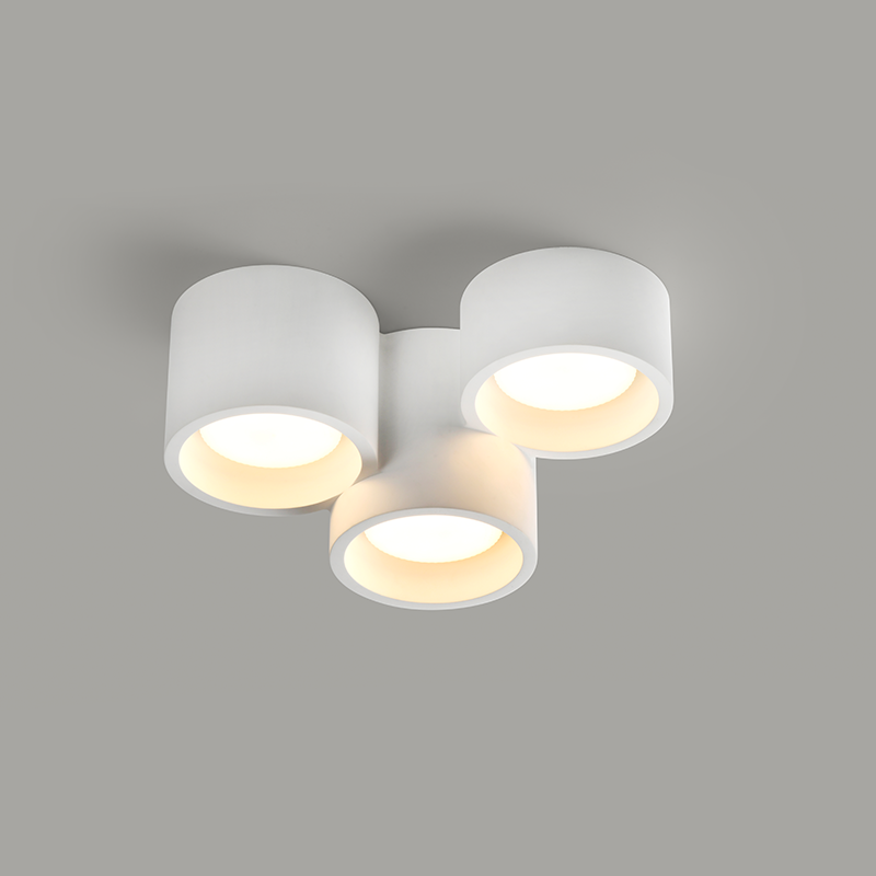 GYPSUM 3 ROUNDS CEILING LIGHT NATURAL 260*170*150 GENI 3*GX53 G96013