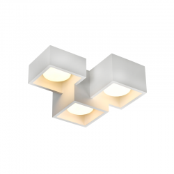 GYPSUM 3 SQUARE CEILING LIGHT NATURAL 215*165*110 GENI 3*GX53 G96023