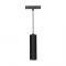 MINI BLACK MAGNETIC PENDANT LUMINAIRE 24V DC 2W 3000K 170LM 36° RA90 5 YRS Φ25*90(1000)ΜΜ THUBEP230B
