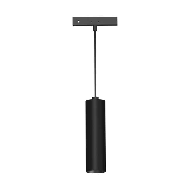 MINI BLACK MAGNETIC PENDANT LUMINAIRE 24V DC 2W 3000K 170LM 36° RA90 5 YRS Φ25*90(1000)ΜΜ THUBEP230B