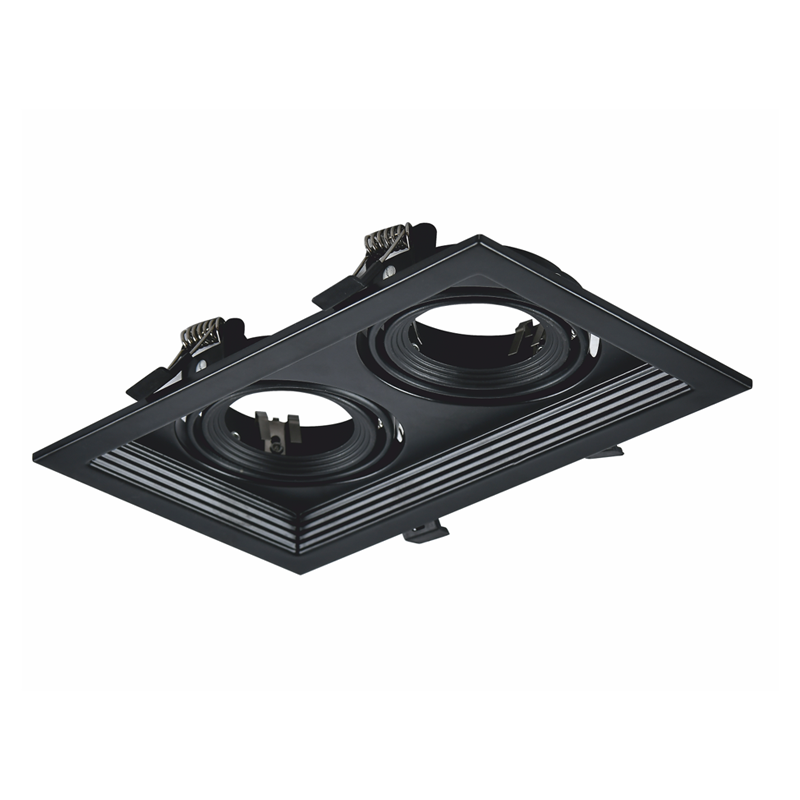 BLACK COLOR SPOT 2xGU10 130x225 XMGU2B