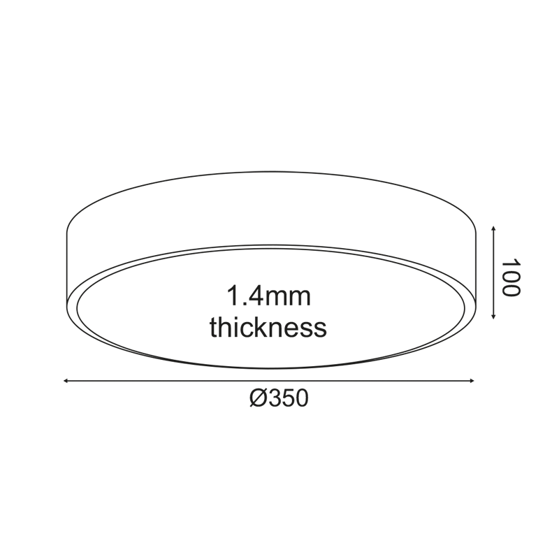 CEILING LUMINAIRE LED 32W 3180LM CCT WHITE METAL D35XH10CM OPTIMUS HM29LEDC35WHCCT CEILING LUMINAIRE LED 32W 3180LM CCT WHITE METAL D35XH10CM OPTIMUS HM29LEDC35WHCCT