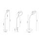 LED DESK LAMP 3 IN 1 BLACK ABS+ALUMINIUM CCT STEP DIMMABLE 32Χ40Χ7 STEFAN SF501ALL LED DESK LAMP 3 IN 1 BLACK ABS+ALUMINIUM CCT STEP DIMMABLE 32Χ40Χ7 STEFAN SF501ALL