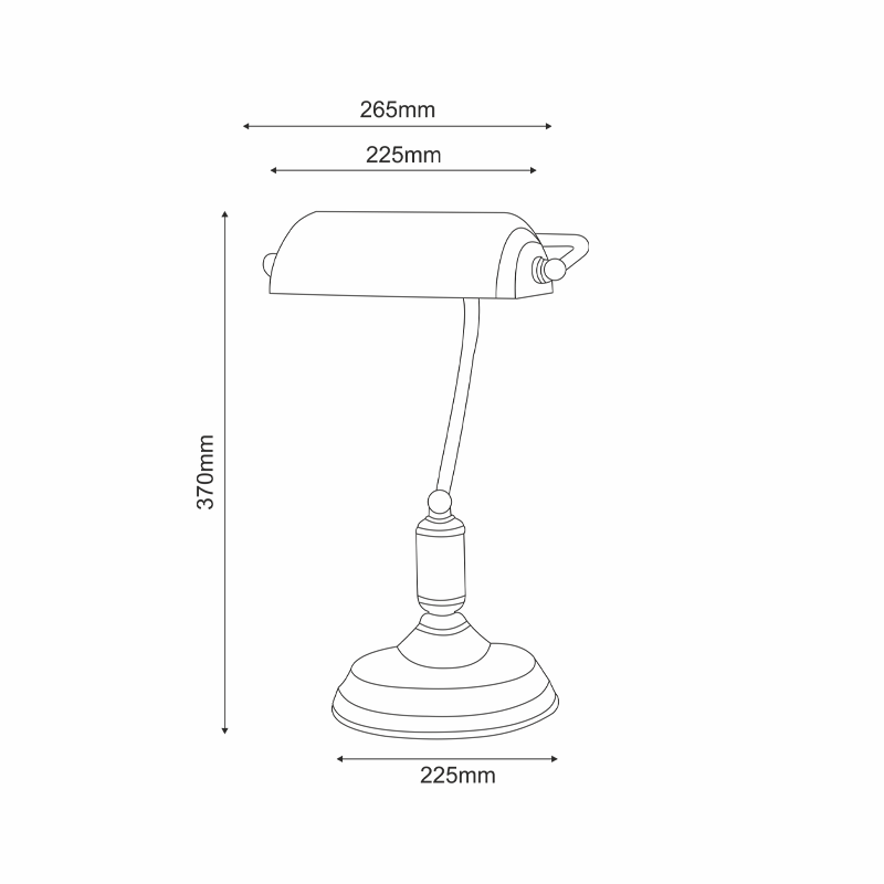DESK LAMP 1XE27 GREEN GLASS PATINA BRASS METAL 250X300 PRESTIGE SF2007GR DESK LAMP 1XE27 GREEN GLASS PATINA BRASS METAL 250X300 PRESTIGE SF2007GR