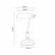 DESK LAMP 1XE27 GREEN GLASS PATINA BRASS METAL 250X300 PRESTIGE SF2007GR DESK LAMP 1XE27 GREEN GLASS PATINA BRASS METAL 250X300 PRESTIGE SF2007GR