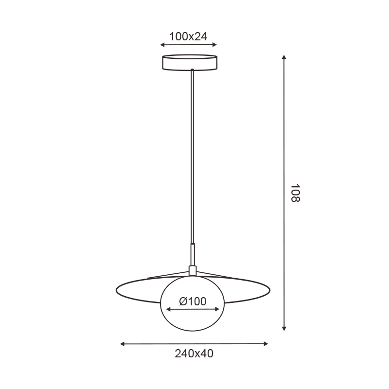 PENDANT LIGHT 1XG9 GOLD METAL WHITE PVC SHADE D100mm GLOBIE SUH12WH