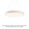 PENDANT LUMINAIRE LED 100W 9500LM CCT WHITE METAL D100XH120CM OPTIMUS HM29LEDP100WHCCT