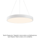 PENDANT LUMINAIRE LED 100W 9500LM CCT WHITE METAL D100XH120CM OPTIMUS HM29LEDP100WHCCT