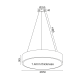 PENDANT LUMINAIRE LED 32W 3180LM CCT WHITE METAL D35XH140CM OPTIMUS HM29LEDP35WHCCT