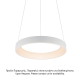 PENDANT LUMINAIRE LED 48W DIMMER CCT LM WHITE METAL D60XH120CM APOLLO BR81LEDP60WHCCTD