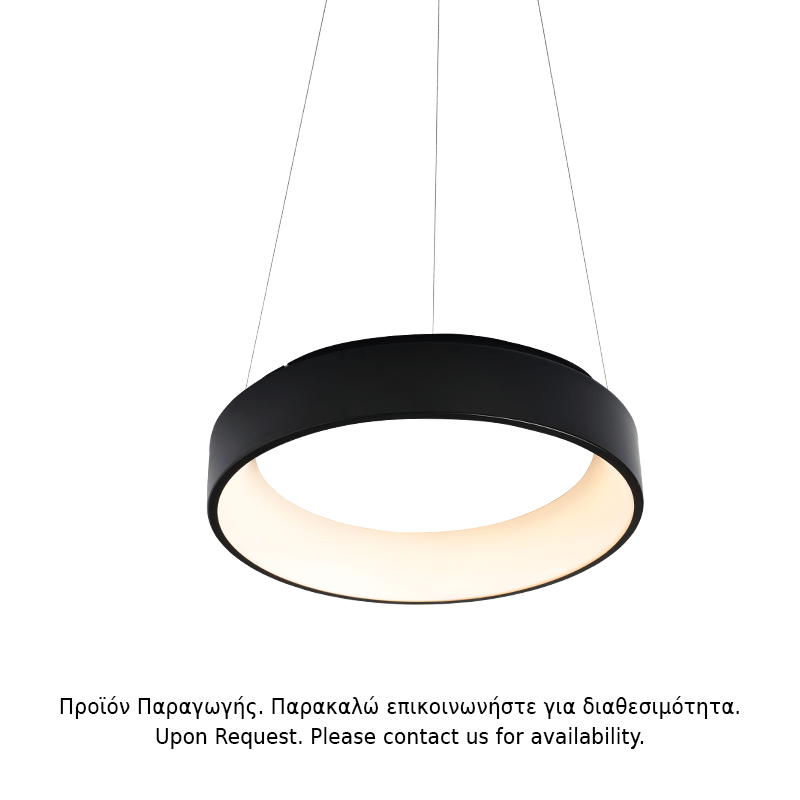 PENDANT LUMINAIRE LED 48W DIMMER CCT 5350LM BLACK METAL D60XH120CM APOLLO BR81LEDP60BKCCTD