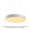 PENDANT LUMINAIRE LED 60W 5600LM CCT WHITE METAL D75XH130CM OPTIMUS HM29LEDP75WHCCT