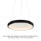 PENDANT LIGHT LED 45W DIMMER CCT 3600LM BLACK METAL D61XH8,5CM DIANA BR71LEDP61BKCCTD