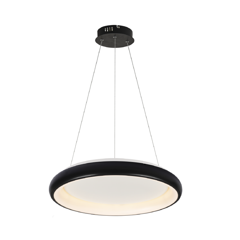 PENDANT LIGHT LED 73W DIMMER CCT 5250LM BLACK METAL D81XH8,5CM DIANA BR71LEDP81BKCCTD