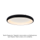 CEILING LIGHT LED 45W DIMMER CCT 3600LM BLACK METAL D61XH8,5CM DIANA BR71LEDC61BKCCTD