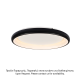 CEILING LIGHT LED 73W DIMMER CCT 5250LM BLACK METAL D81XH8,5CM DIANA BR71LEDC81BKCCTD