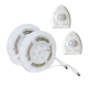 LED SMD DIMMABLE STRIP KIT 2X1.2M 2X5.8W 2X570LM IP65 NANO 3000K WITH 2 SENSORS & 12V DC PLUG DRIVER SLIPO3