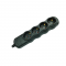 MULTISTRIP 4 SCHUKO SOCKETS BLACK WITH CHILD PROTECTION NO SWITCH NO CABLE 16A IP20 BMS204B