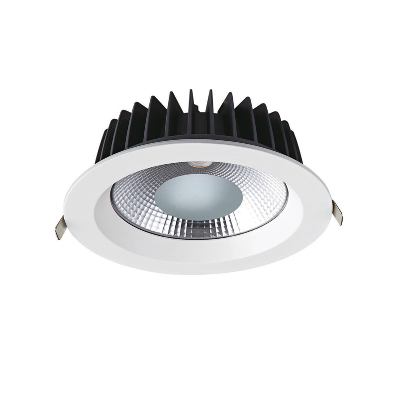 LED WHITE RECESSED DOWNLIGHT 20W 4000K 2600Lm 90° 230V AC Ra80 Φ140*63MM 5YRS VIDO2040