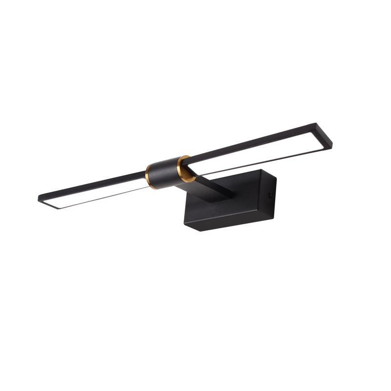 WALL MOUNTED LIGHTING LED 8W 520LM 4000K BLACK ALUMINUM 410Χ140Χ55ΜΜ PAPIGION PN1404LEDW41BK