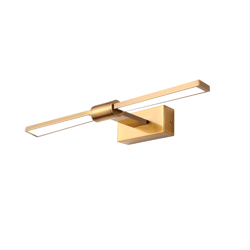 WALL MOUNTED LIGHTING LED 8W 520LM 4000K BRASS ALUMINUM 410Χ140Χ55ΜΜ PAPIGION PN1404LEDW41BR