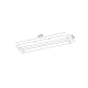WALL MOUNTED LIGHTING LED 12W 780LM 4000K BRASS ALUMINUM 620Χ100Χ25ΜΜ BATI PN2834LED62BR