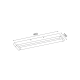 WALL MOUNTED LIGHTING LED 6W 380LM 3000K BRASS ALUMINUM 400Χ100Χ25ΜΜ BATI PN283LED40BR