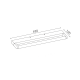 WALL MOUNTED LIGHTING LED 12W 780LM 3000K CHROM ALUMINUM 620Χ100Χ25ΜΜ BATI PN283LED62CH