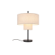 TABLE LAMP BLACK METAL TWO TIER BEIGE FABRIC SHADE D36*H50cm 1*E27 ANAFI MT240323