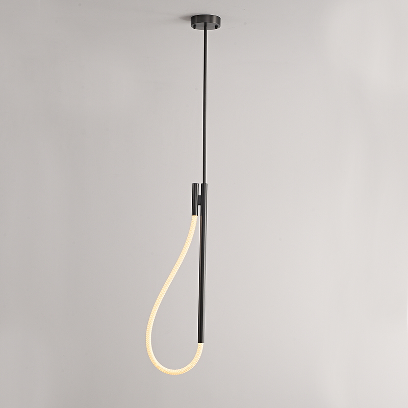 PENDANT LAMP LED 12W 3000K 536LM MALPO METAL+SILICON IP20 L18.5*H150 V43175PBK700