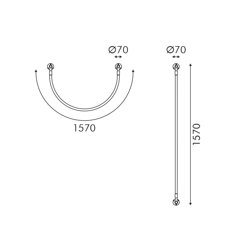 WALL LAMP LED 16W 3000K 980LM MALPO METAL+SILICON IP20 D4*H160 V43177WBK1600