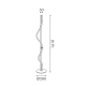 FLOOR LAMP LED 20W 3000K 690LM MALPO METAL+SILICON IP20 D30*H160 V43178FBK1600