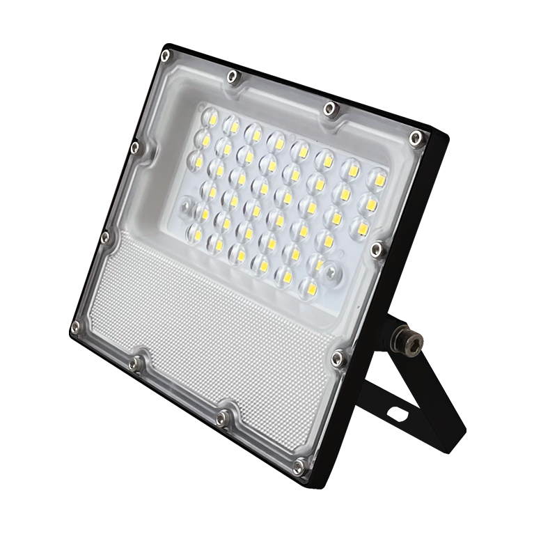LED SMD BLACK FLOOD LUMINAIRE IP65 10W 4000K 1200Lm 100-277V AC RA80 IK08 5YRS BREATHING VALUE J1040